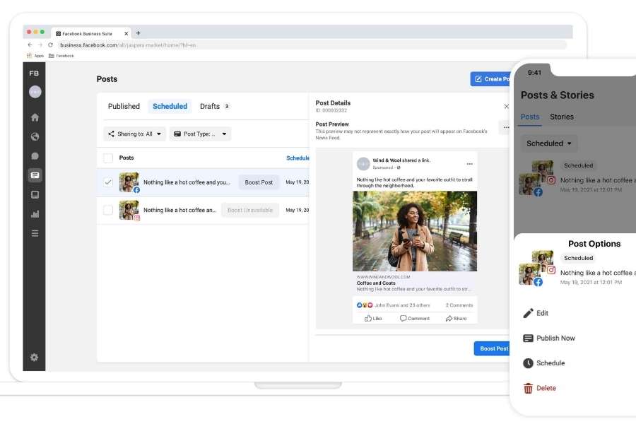 Facebook Business Suite app