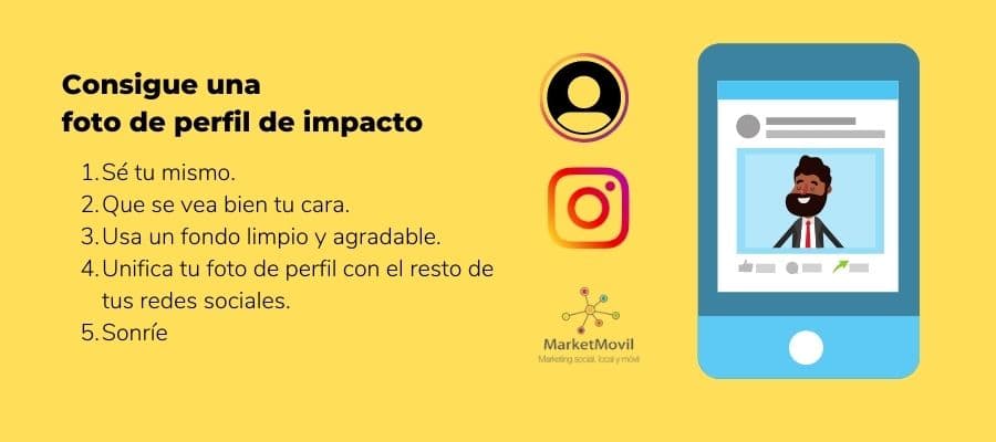 Personalización del perfil en Instagram